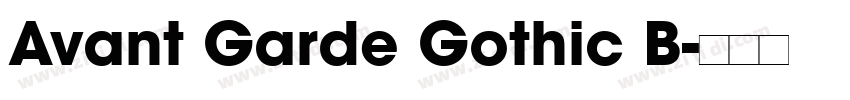 Avant Garde Gothic B字体转换